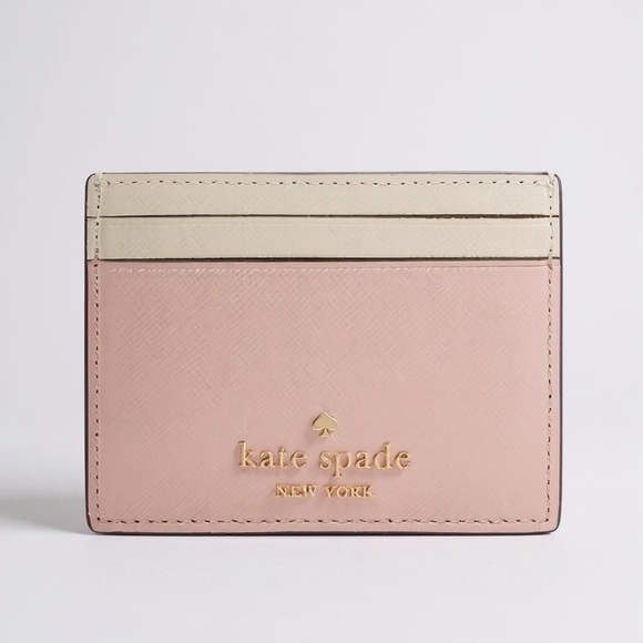 Kate Spade Madison Small Slim Card Holder - Rose Smoke Multi - NWT - Picture 4 of 11